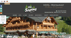 Desktop Screenshot of les-sapins.fr